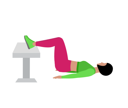 Feet Elevated Glute Bridge