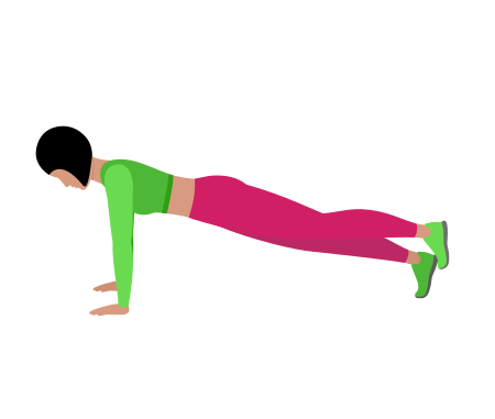 High Plank Leg Raise