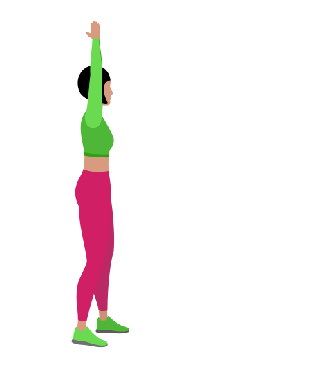 Overhead Forward Lunges