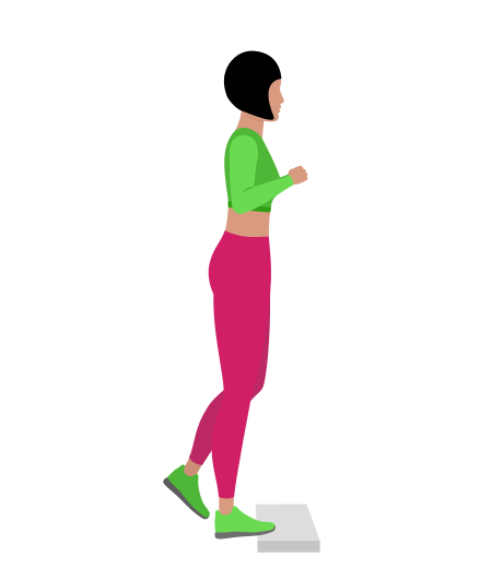 Standing Single Leg Deficit Calf Raise