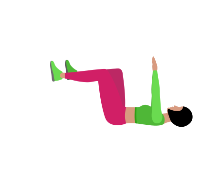 Dead Bug Leg Lowering