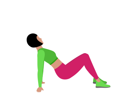 Tabletop Bridge With Bent Knee Lift