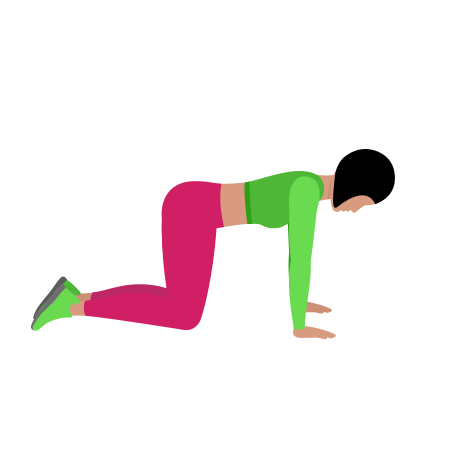 Kneeling Scapula Push Up