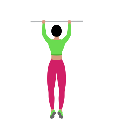 Regular Reverse Grip Pull Up