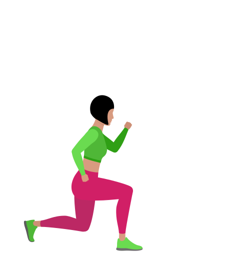 Reverse Lunge Jump Knee Drive Cardio