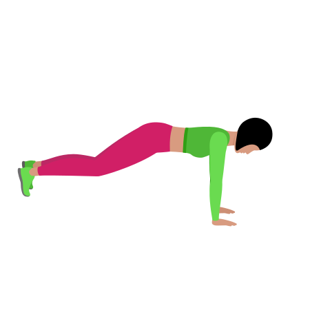 Plank Frog Jump Cardio