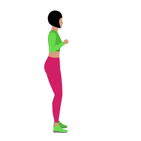 Squat With Front Kicks Cardio