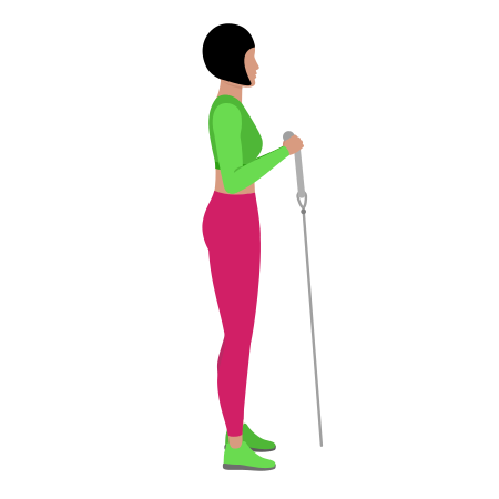 Cable Hammer Rope Curl