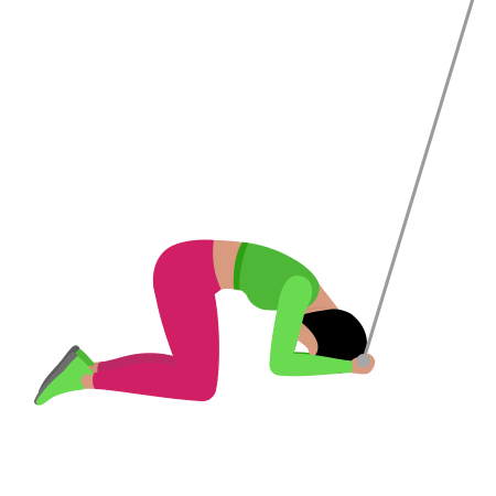 Cable Kneeling Crunch