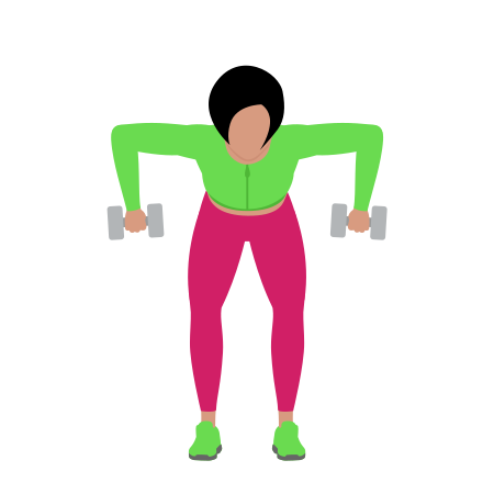 Dumbbell Rear Delt Row