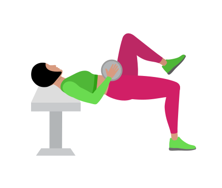 Dumbbell Single Leg Hip Thrust