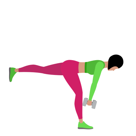 Dumbbell Single Stiff Leg Deadlift