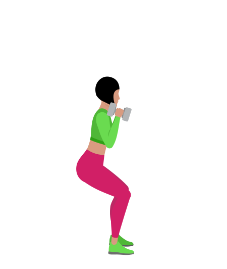 Dumbbell Squat Overhead Press