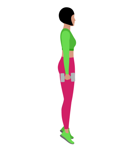 Dumbbell Standing Calf Raise