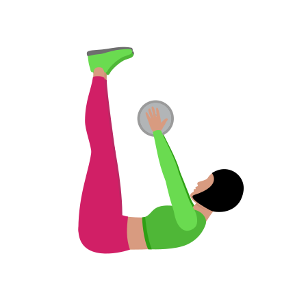 Dumbbell Weighted Vertical Leg Crunch