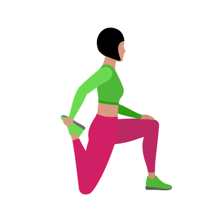 Kneeling Quadricep Stretching