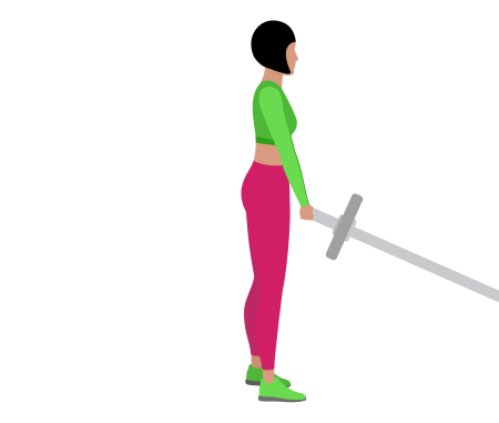 Landmine Single Leg Romanian Deadlift