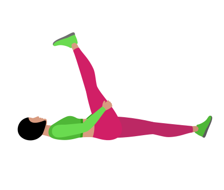 Lying Hamstring Stretching