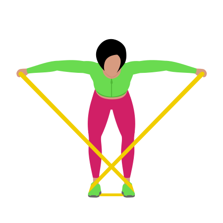 Resistance Band Bent Over Reverse Fly