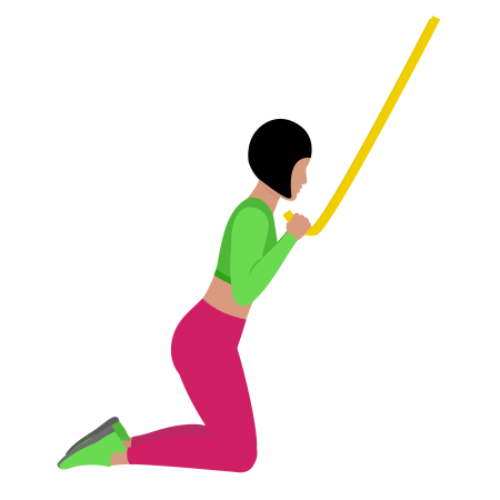 Resistance Band Close Hammer Grip Pulldown