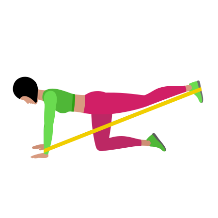 Resistance Band Donkey Kick