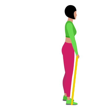 Resistance Band Single Stiff Leg Deadlift