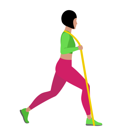 Resistance Band Split Squat