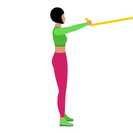 Resistance Band Standing Face Pull