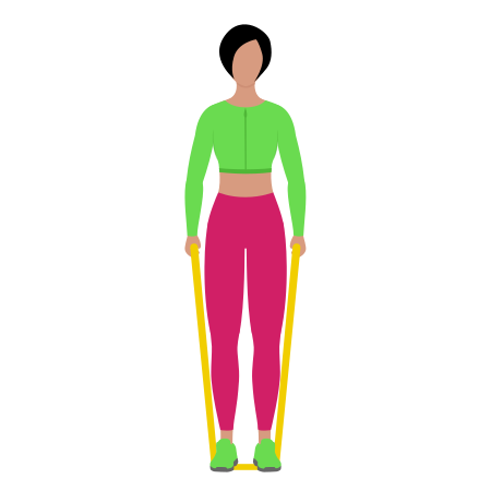 Resistance Band Standing Lateral Raise