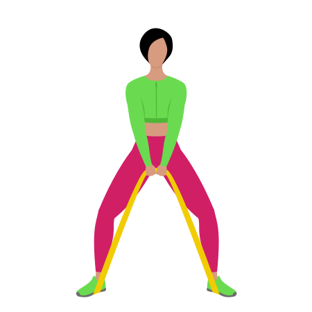 Resistance Band Sumo Squat