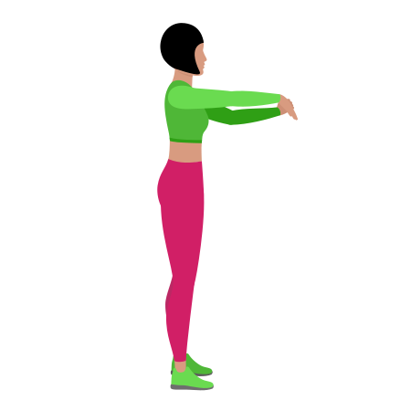 Standing Forearm Extensor Stretching