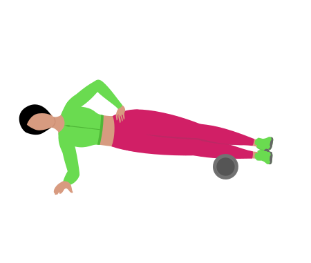 Woman Rolling Outer Calf