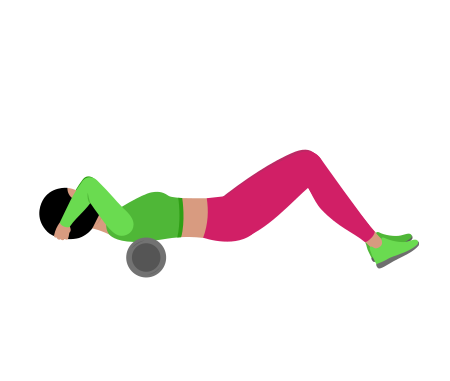 Woman Rolling Upper Back
